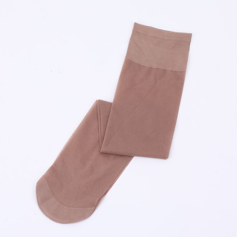 Sommerliche weiße wadenlange Seidenstrümpfe für Damen, dünne und schlankmachende schwarze Socken, Ins Trend Overknee Student JK_voghion.com