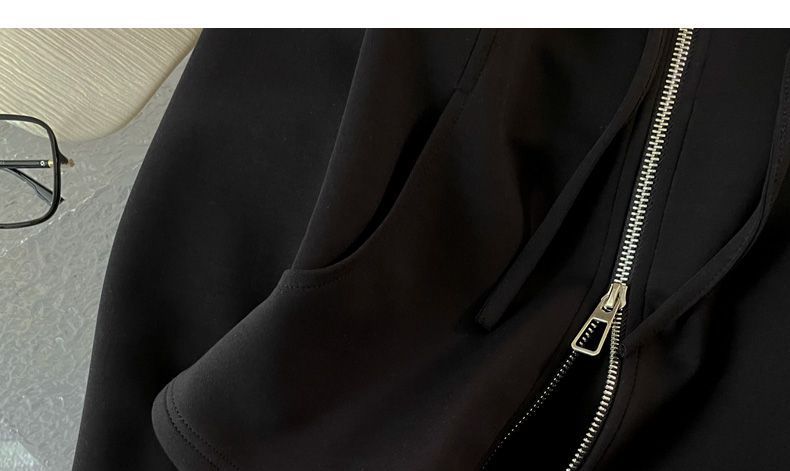 Îmbrăcăminte pentru femei, stil Mint Mambo ~ hanorac slim cu glugă, design de toamnă și iarnă, pantaloni cu talie înaltă și croială largă, costum casual din două piese, tendință feminină_voghion.com