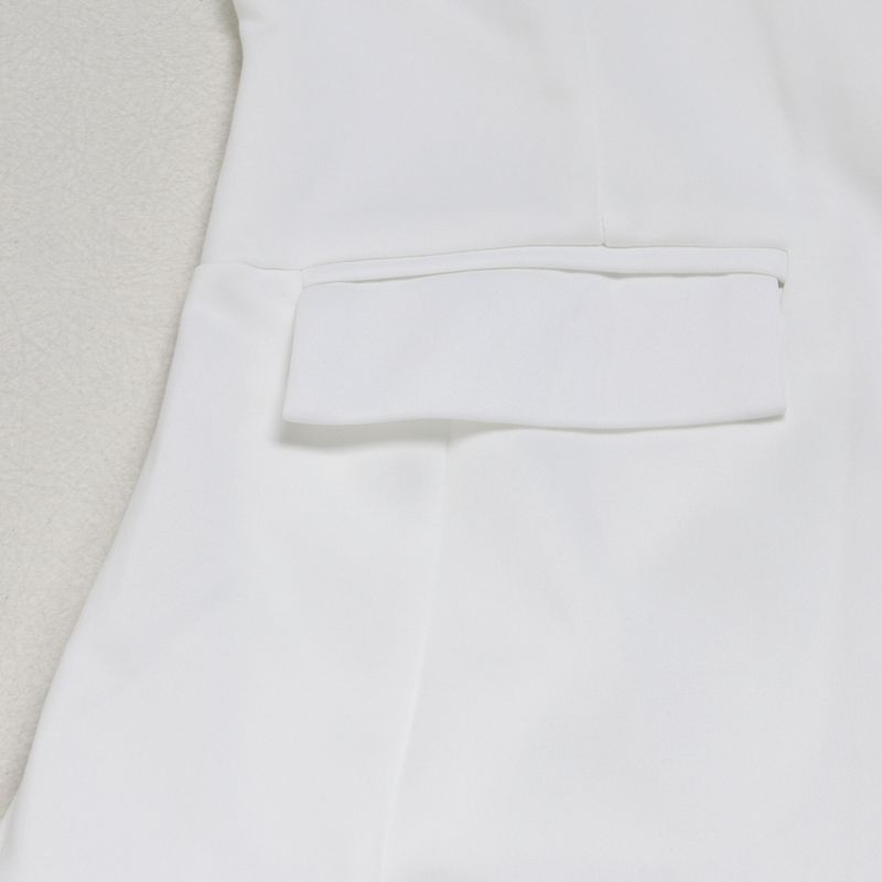 K Damen Pearl Langarm Slim Fit Stretch-Anzug Zweiteiliges Set;_voghion.com