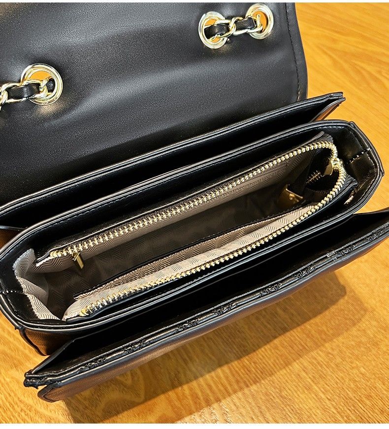 Squisita nicchia per le donne nel 2024, nuova piccola borsa quadrata a catena in stile occidentale, versatile borsa a tracolla singola_voghion.com