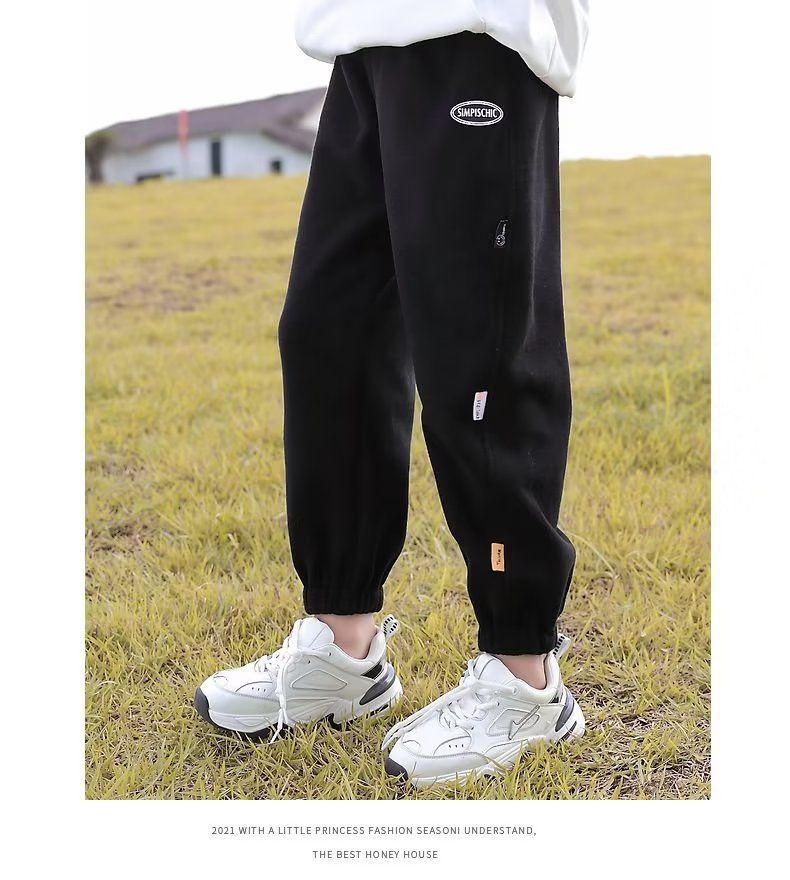 Moeder & Kinderen Kinderkleding meisjes broeken lente en herfst nieuwe herfstkleding grote kinderbroeken herfst meisjes sport casual broeken_voghion.com