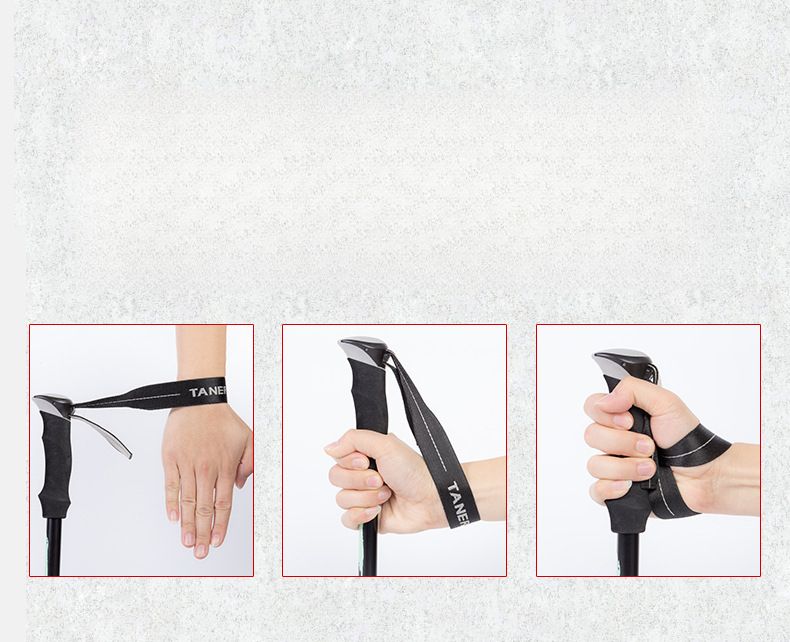 Aluminum Alloy Folding Ultralight Ultra-hort Telecopic Outdoor Trekking Pole Hiking Climbing Walking Stick 5_voghion.com