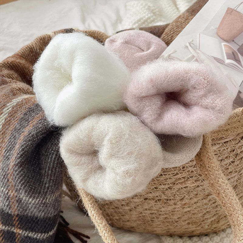 New winter socks for women, thickened brushed warm socks, mid tube socks, ladies' confinement socks, floor towel socks, mid tube socks_voghion.com