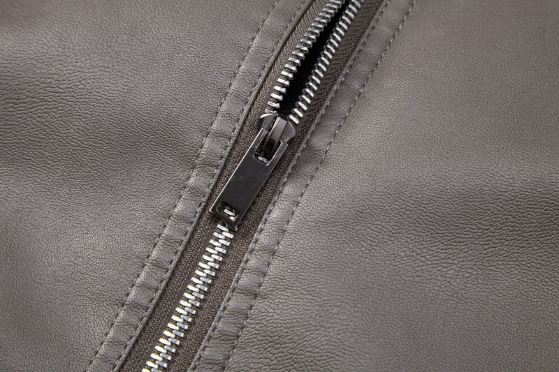 Giacca in pelle spessa, versatile, foderata in pile, vestibilità slim, da uomo, autunno inverno 2025, nuova taglia forte_voghion.com