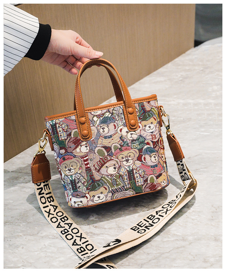 Cute Handbag Canvas Bag Single Shoulder Bag Original Crossbody Bag_voghion.com