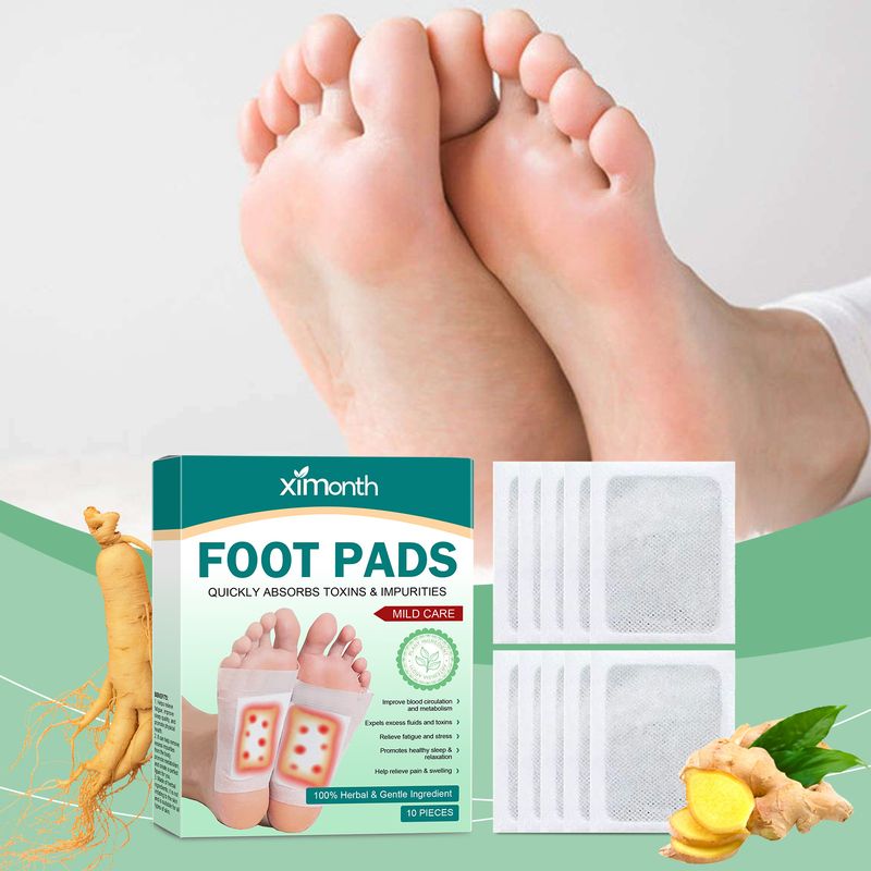 Ximonth Patch Limpeza Suave Nutrição Pele Extrato de Planta Folha Confortável para Cuidado dos Pés_voghion.com