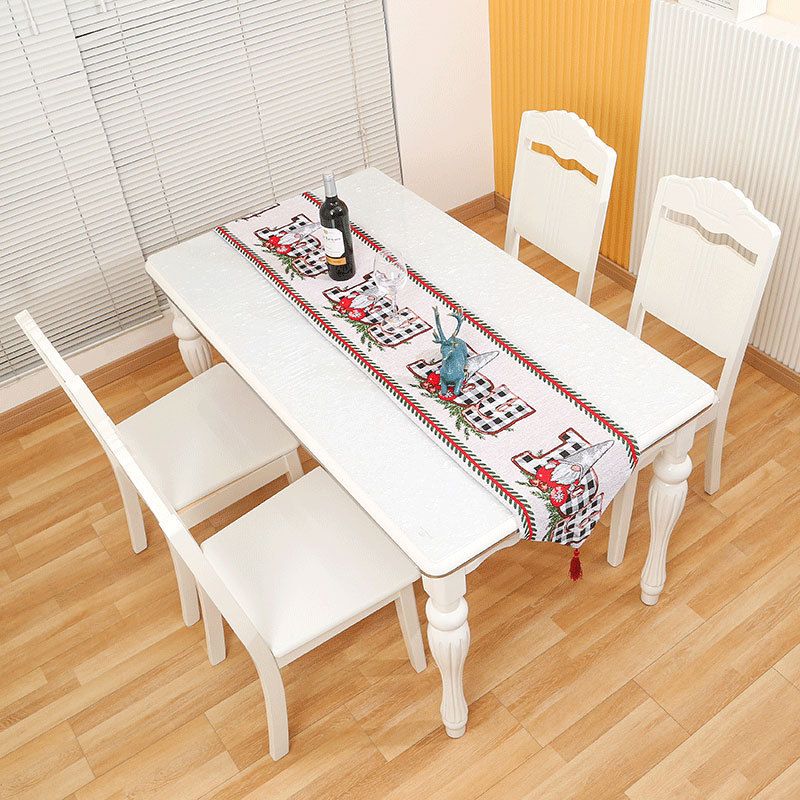 New Christmas Knitted Table Flag, Christmas Home Desktop Decoration Supplies 1.8 Meters 2.2 Meters Tablecloth_voghion.com