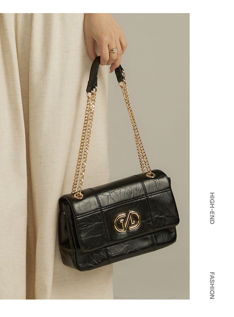 2024 Nuova borsa da donna NOVAGLAM con cuciture, piccola borsa quadrata, tracolla diagonale, borsa a catena, borsa da pendolare con senso avanzato_voghion.com