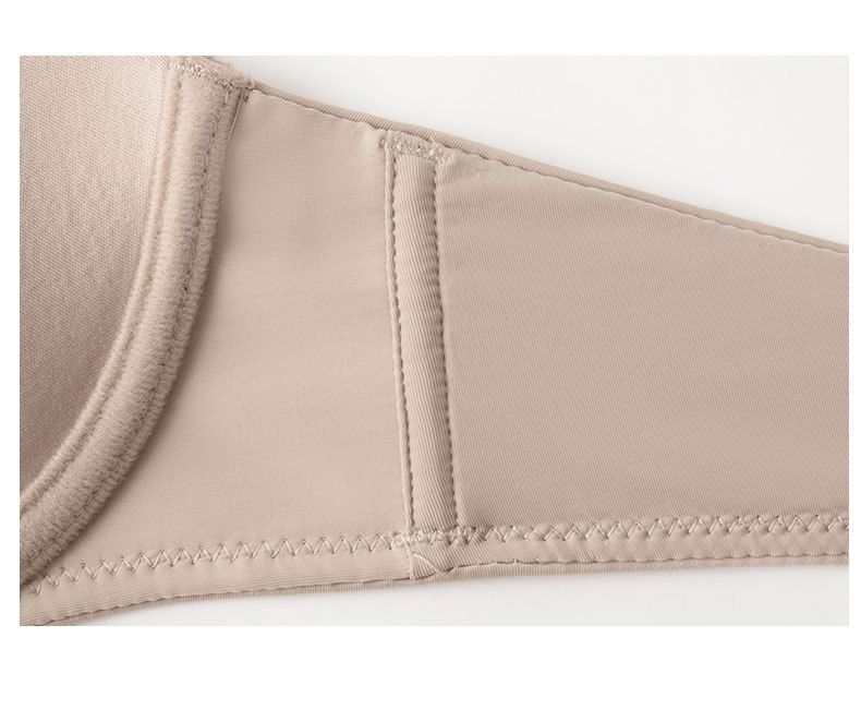 Damen Plus Size Dessous Sommer Atmungsaktiver nahtloser BH Große Brust Kleiner BH Geraffter BH_voghion.com