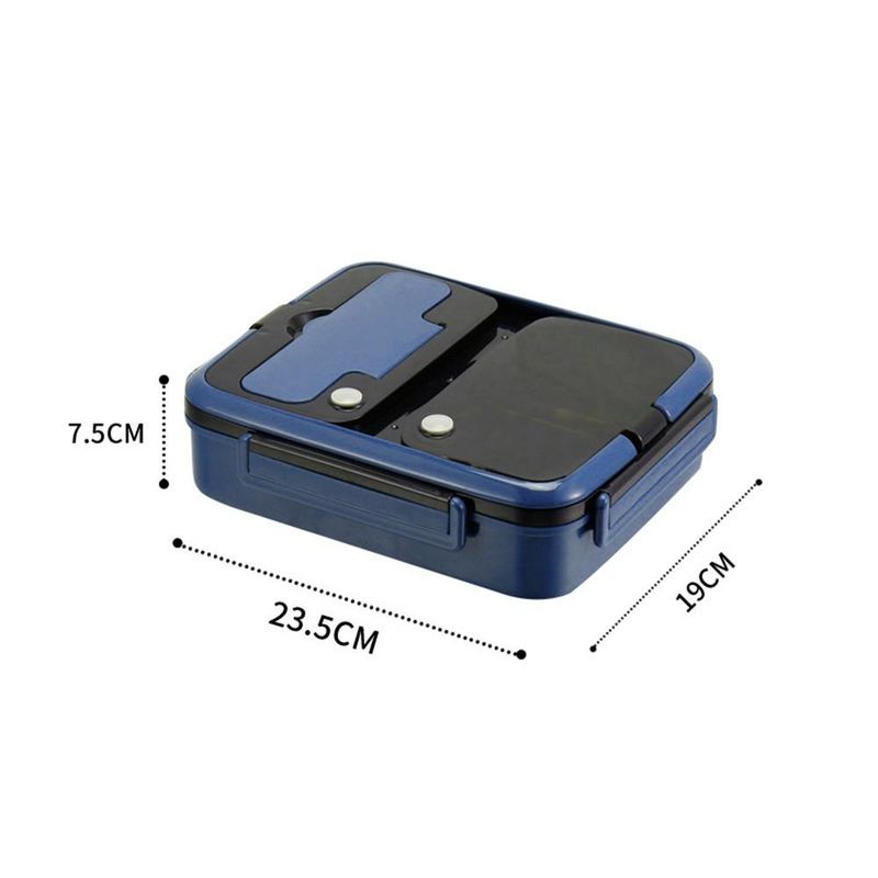 Contenitori per il pranzo in acciaio inossidabile per bambini, Bento portatile con posate, adatti al microonde, per snack giapponesi_voghion.com