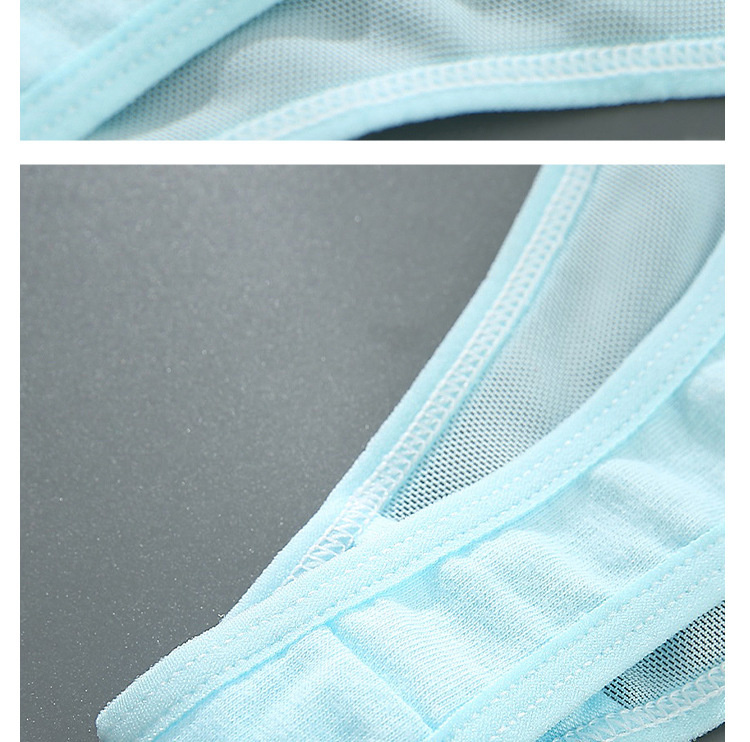 Thin Mesh Sexy Thongs Transparent Women's Underwear Cotton Crotch Hollow Out Traceless Panties Low Waist Seamless Briefs_voghion.com