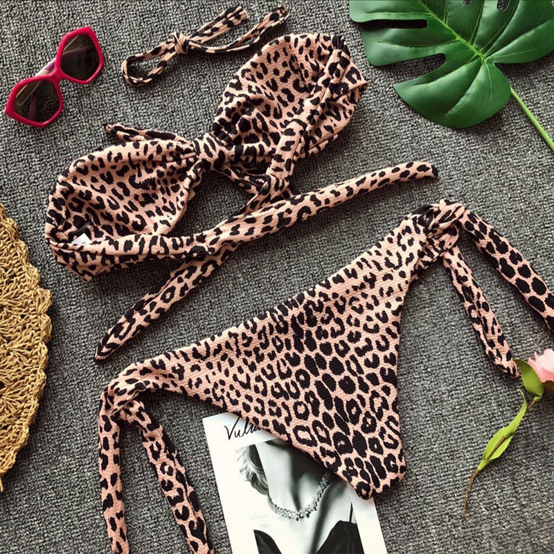 bikini sexy split bikini polka dot print swimsuit_voghion.com