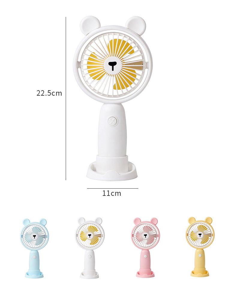 Mini-Handventilator mit USB-Aufladung – tragbarer Tischventilator für Kinder, Studenten und das Büro, niedliche und leise Kühlung (leicht und wiederaufladbar)_voghion.com