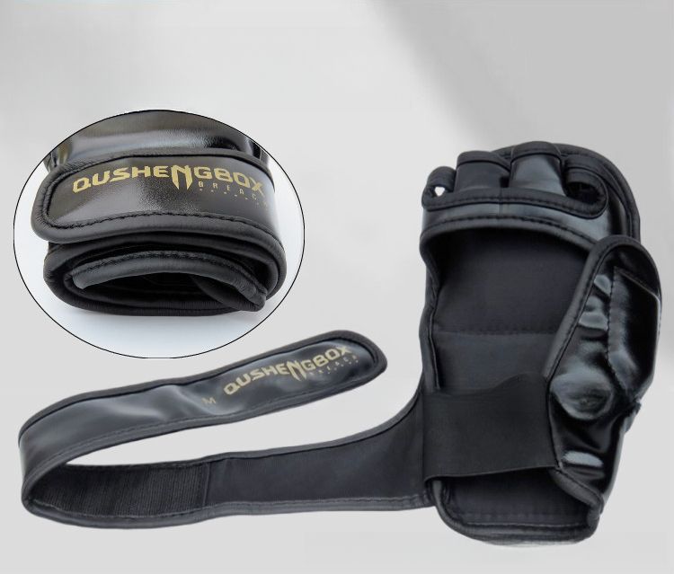 Professionelle MMA-Boxhandschuhe mit verdickten Halbfingern für Kinder und Erwachsene, Muay Thai Kickbox-Trainingshandschuhe_voghion.com