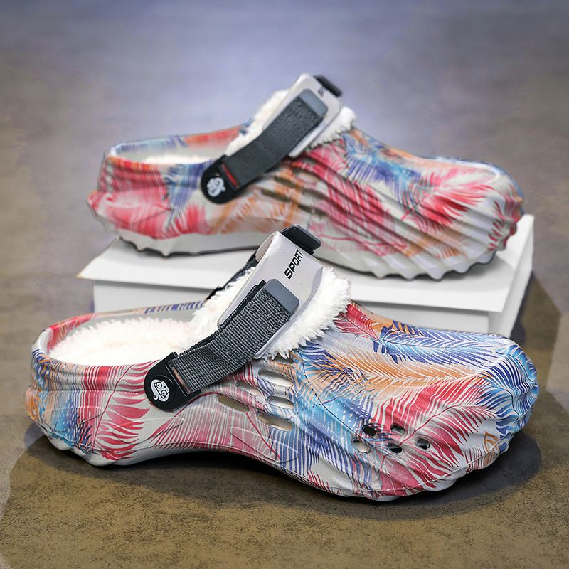 MTX Herren-Hausschuhe Winter 2025 Neue dicke Sohle Fleece gefüttert warme EVA-Dämpfung geschlossene Zehen Baumwollschuhe_voghion.com