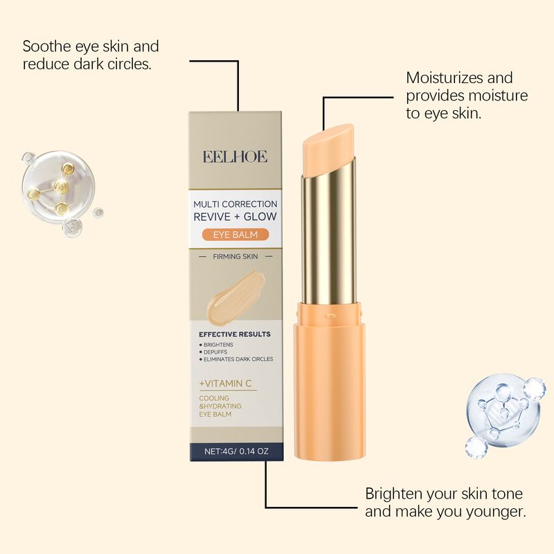 EELHOE Vitamin C Brightening Firming Cream Bar Reduces Fine Lines Bags, Improves Eye Temperature And Nourishes The Eyes_voghion.com