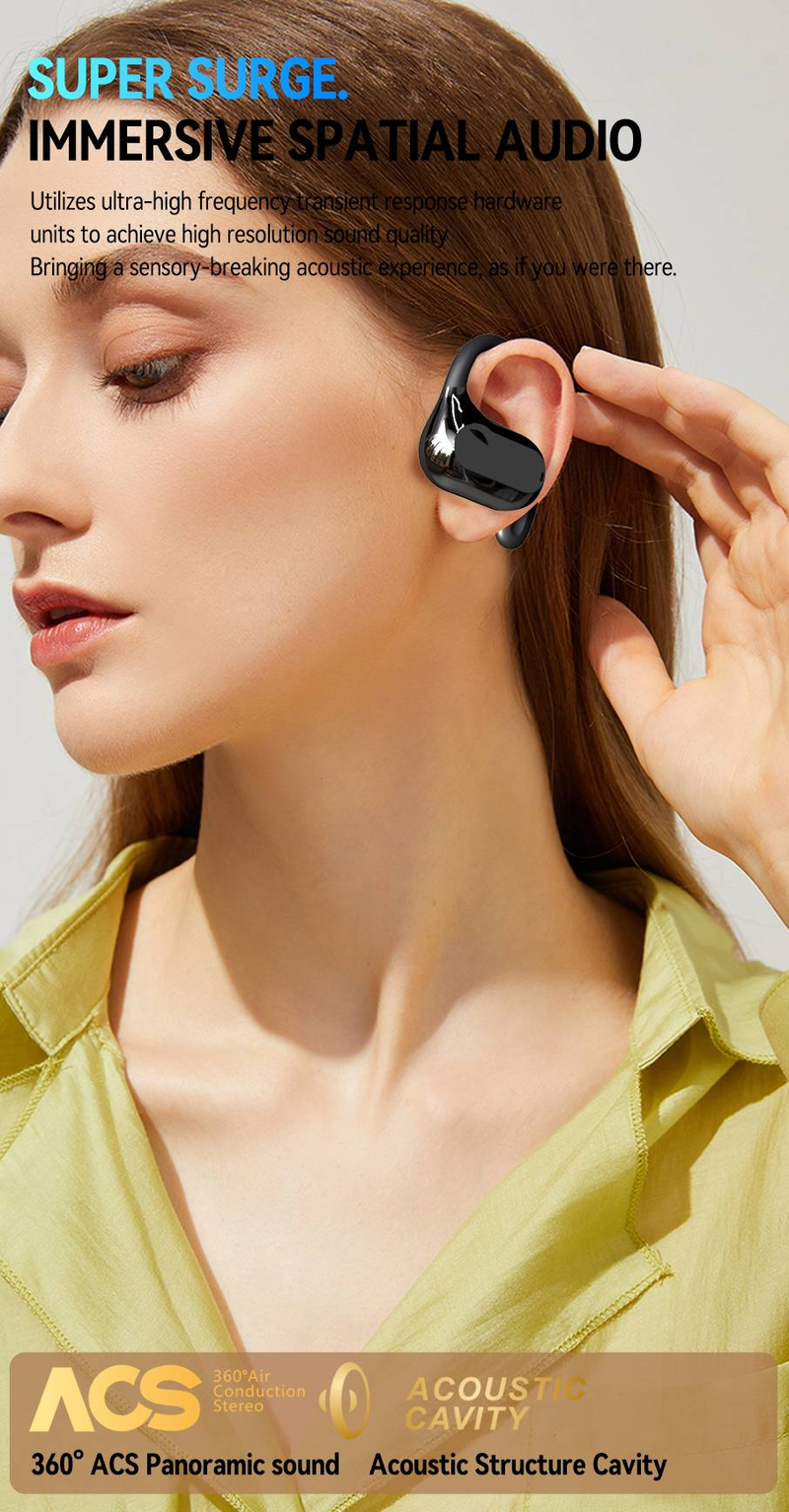Bezdrátová Bluetooth sluchátka LX03 s ušním uchem, ultra dlouhou výdrží baterie a voděodolnými bezdrátovými sluchátky s kostním vedením_voghion.com