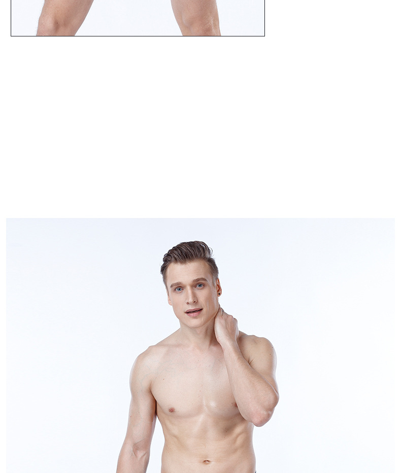 Sous-vêtements pour hommes, boxer fin en soie smoothie, sans couture, taille moyenne, en maille_voghion.com