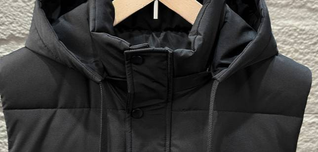 Męska pikowana kamizelka – gruba zimowa bawełniana kurtka puchowa bez rękawów (czarny, szary, beżowy, L-6XL)_voghion.com