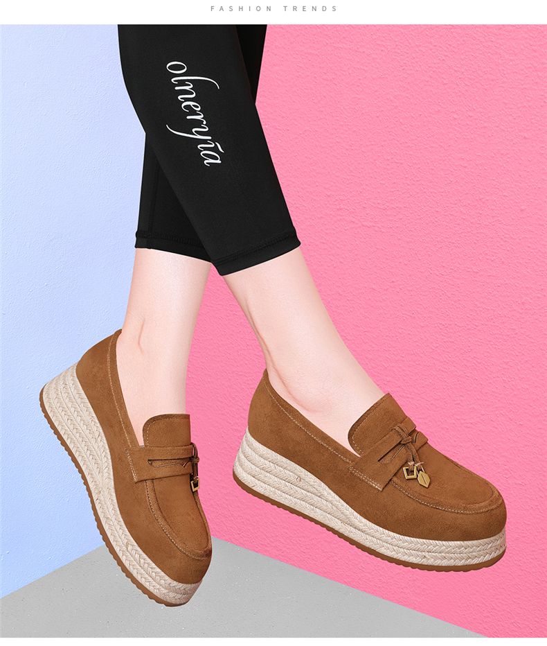 Fisherman Shoes, Loafers With Thick Soles, Versatile And Stylish, Comfortable Soft-bottom Shoes._voghion.com