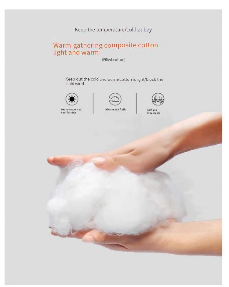 Men's Winter Fleece-Lined Hooded Jacket - Plus Size Warm Coat With Zip Pockets, Polyester Puffer Jacket For Casual & Outdoor_voghion.com