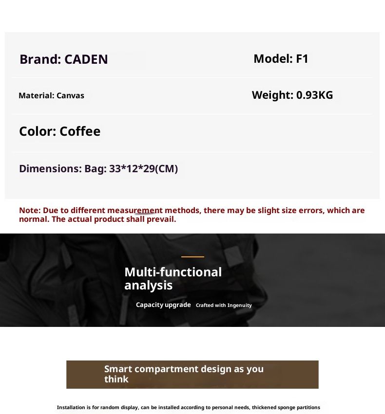 Vintage-Kameratasche aus Canvas für DSLR-Fotografie – wasserdicht, diebstahlsicher und stoßfest mit Stativgurt – perfekt für Outdoor-Aktivitäten und Reisen_voghion.com