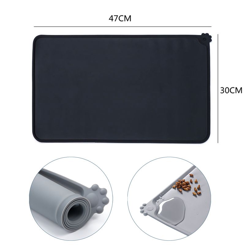 Tapis de gamelle en silicone CDDMPET pour chiens et chats, par PawParty Store_voghion.com