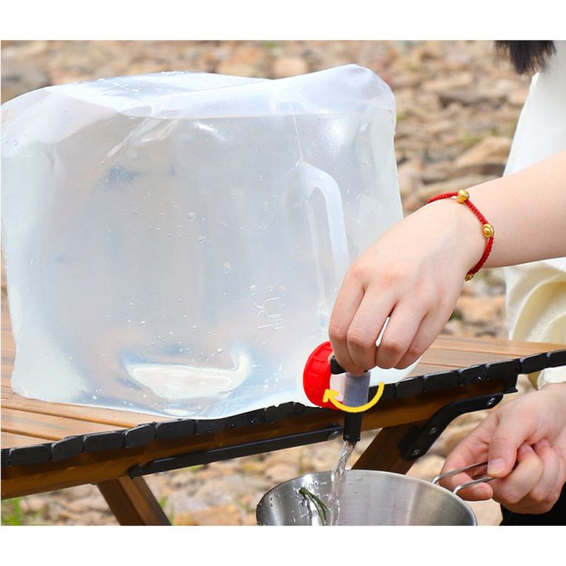 Outdoor Verdickte Faltbare Tasche Tragbare Große Kapazität Container Flasche Kunststoff Wasser Eimer Camping Ausrüstung Lieferungen_voghion.com