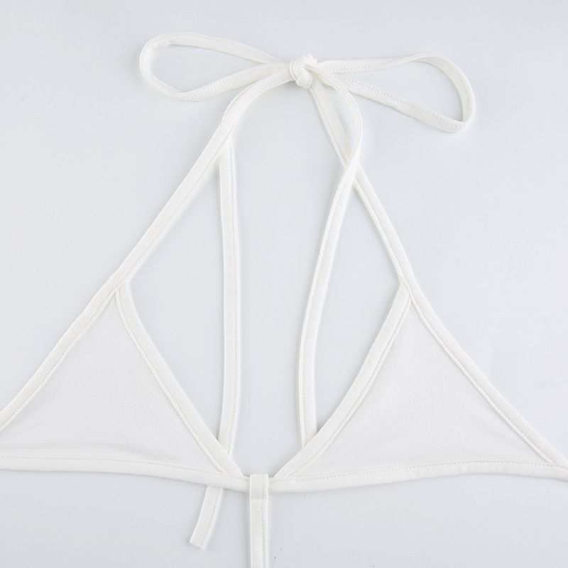 S7567 Fashion European And American Street Style Sports Solid Color Hollow Out Jumpsuit With Camisole Vest Two-Piece Set_voghion.com