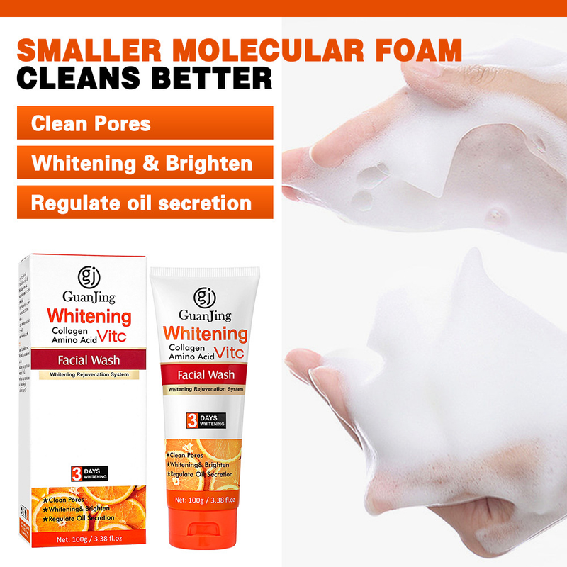 Schiuma di vitamine al collagene C Detergente viso detergente all'ollageno_voghion.com
