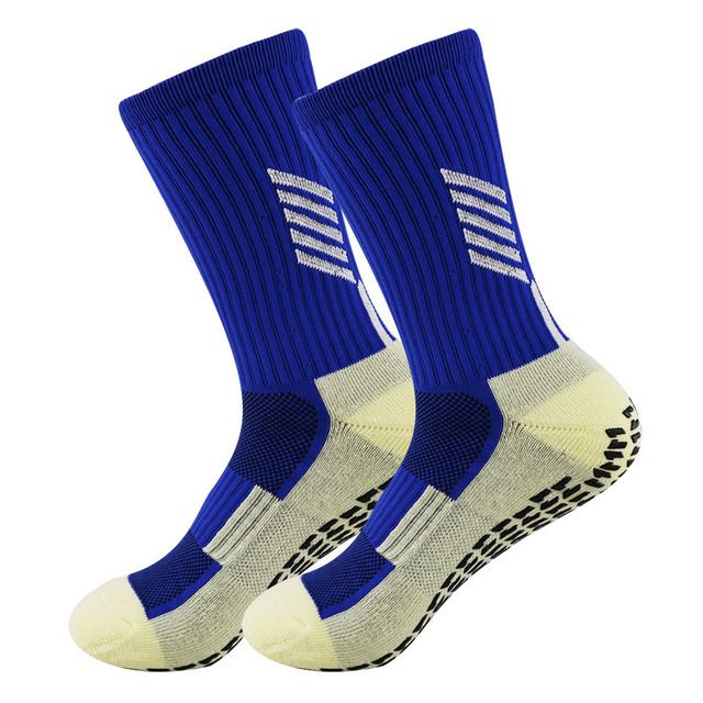 Calzini da uomo, calzini da calcio professionali, calzini antiscivolo, calzini sportivi con fondo in asciugamano assorbente per il sudore_voghion.com