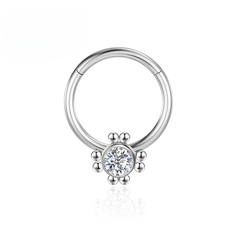 F136 Titan nas piercing cartilaj tragus cercei septum CZ nas inele cu segment articulat zircon Clicker femei corp bijuterii fermecătoare_voghion.com