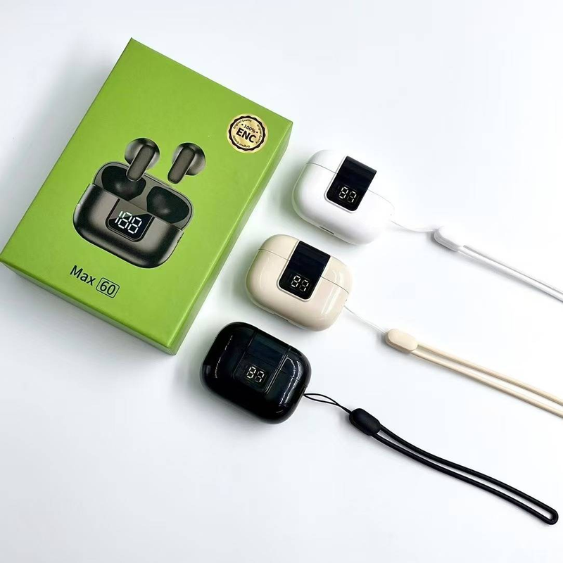 New Wireless Headset Earbuds Headphones Noise Cancelling Headset Deep Bass Long Battery Wireless Headphones with Mic for iPhone/Android_voghion.com