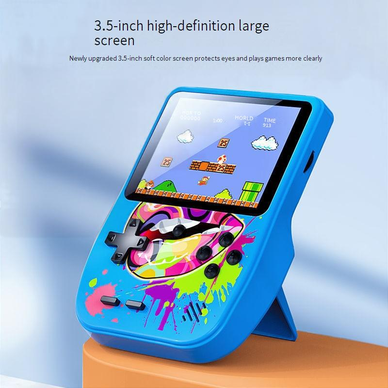 Retro Handheld Game Console With Dual Controllers, Color Screen, 169 Classic Games (Tetris, Contra, Double Dragon, Tank Battle), TV Connectivity_voghion.com
