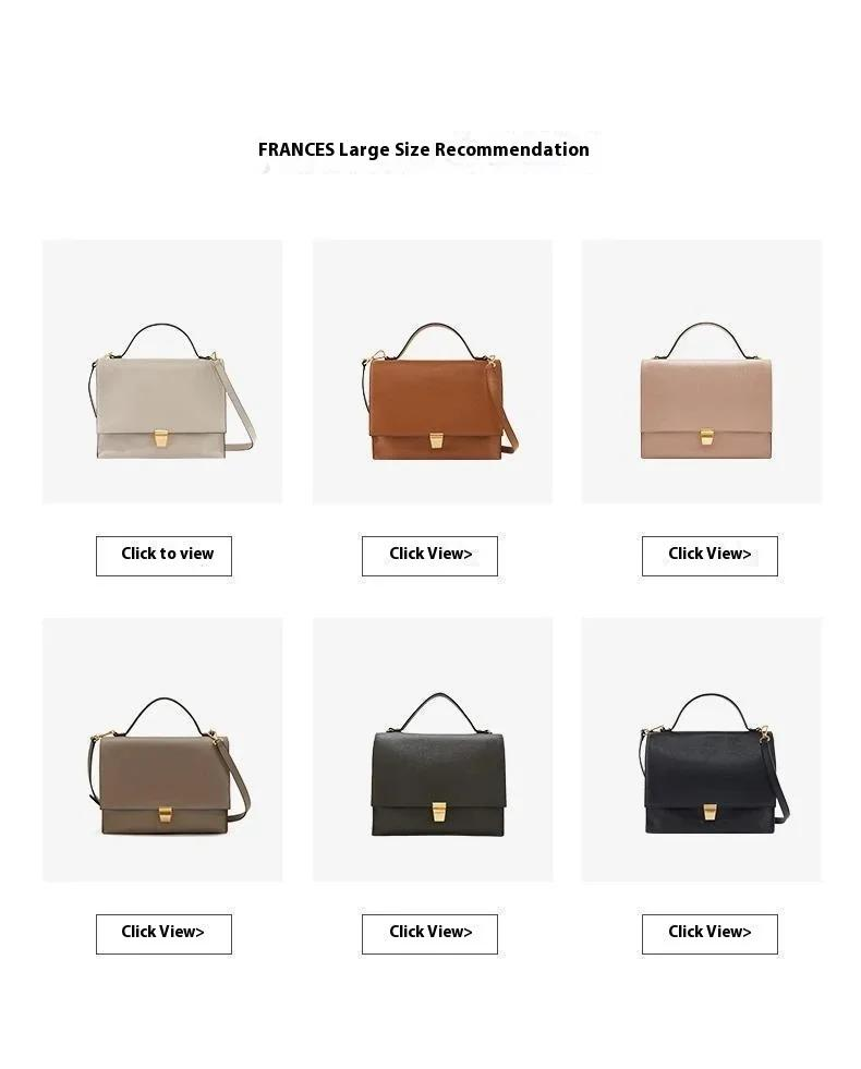 Bolsa de couro Fran da COCCINELLE, bolsa médica marrom com alça ajustável para mulheres, bolsa de ombro e transversal versátil para uso diário_voghion.com