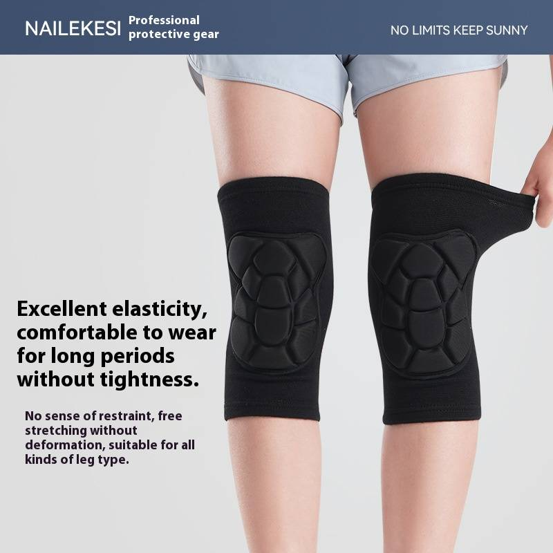 Professional Knee Pads For Tactical Training, Volleyball, Skiing & Outdoor Sports – Thickened Anti-Slip Protection – Pair Pack (Black, S/M/L)_voghion.com