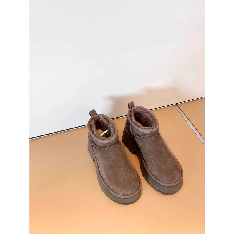 Stivali da neve con plateau e altezza rialzata per donna, 2025, nuovi invernali, con tacco alto e spesso, foderati in pile, in pelliccia calda e spessa, in cotone_voghion.com