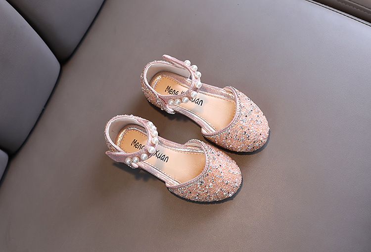 Neu Mädchen Prinzessin Einzelnen Schuhe Diamant Kleine Große Kinder Dance Performance_voghion.com