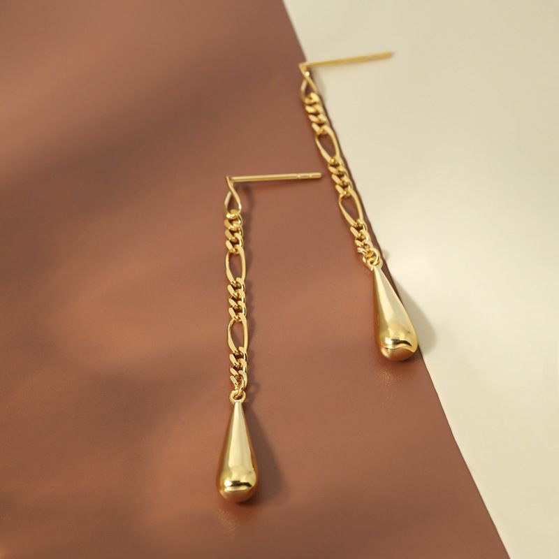 Orecchini pendenti con nappine a goccia in argento sterling S925, lunghi, da donna, leggeri, alla moda, di alta gamma, di lusso_voghion.com