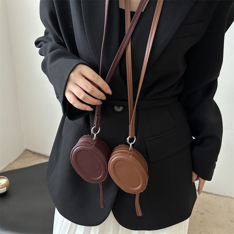 High-end Mini Neck Exquisite Small With Mirror Lipstick Fashion Design Coin Crossbody Bag_voghion.com