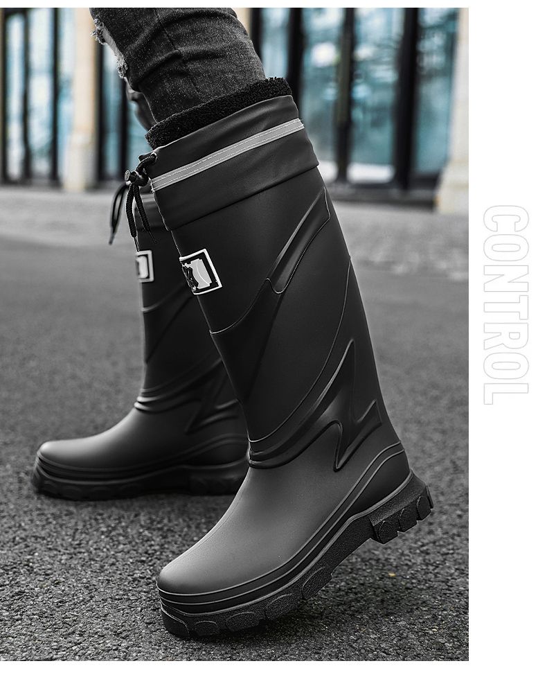 Wild Bird Association High Tube Waterproof Mouth Rain Boots Size 40-45_voghion.com
