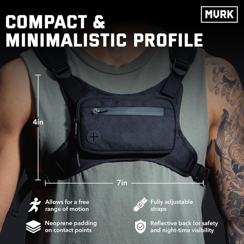 Outdoor Brusttasche Herren Multifunktionale Training Laufen Sport Wandern Fitness Tasche Taktische Tasche_voghion.com
