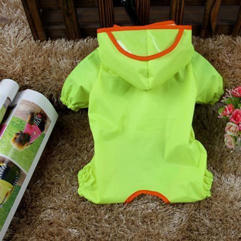 Capa de chuva Teddy Roupas para cães pequenos Pet Rain Poncho Filhote de quatro patas Roupa Primavera Verão_voghion.com
