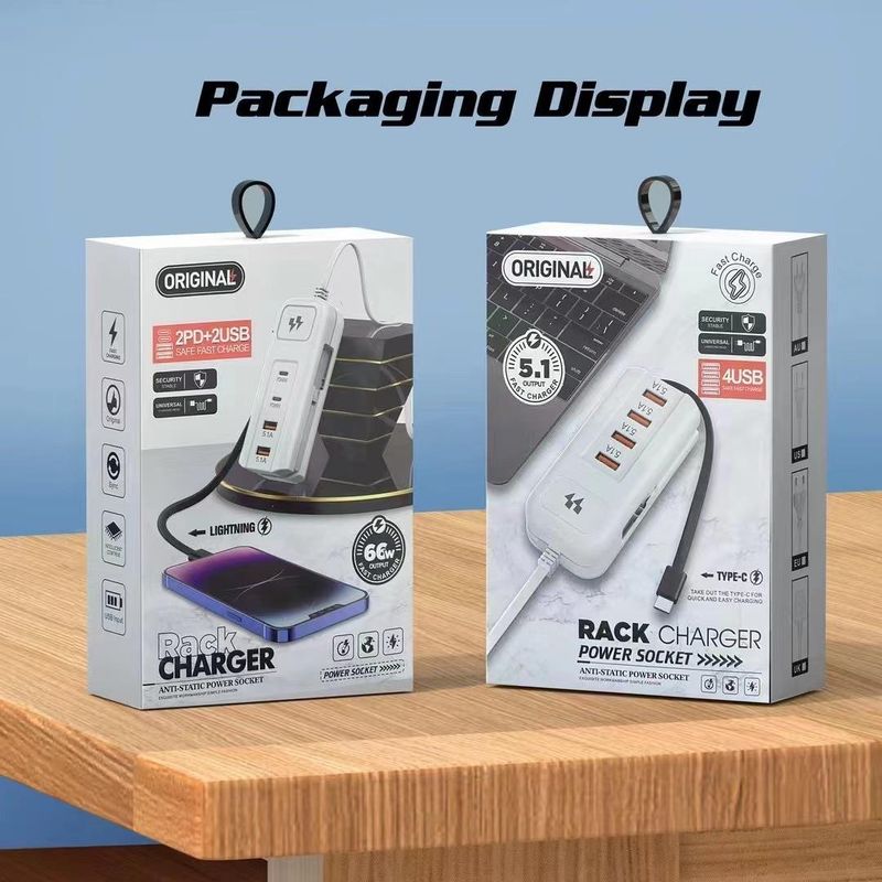 Modelo mais vendido/Multi U Smart Plug 66W Carregamento ultra rápido_voghion.com