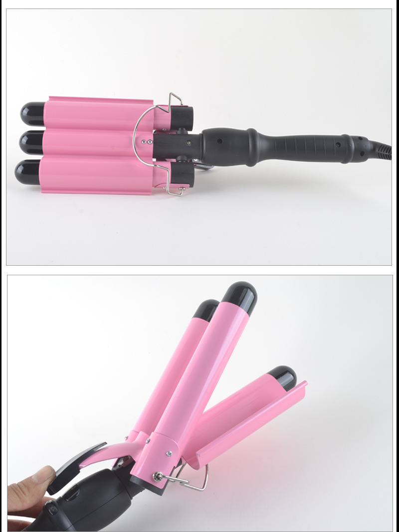 Water wave hair locktång Egg Roll Stick Three-Tube Curly Small And Large Volym 3 Barrel Hair Curler_voghion.com