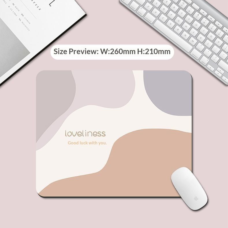 NeoGear Morandi Mouse Writing Desk Small Square Computer Wrist Rest Pad For Women Office Thickened Desktop Mat_voghion.com