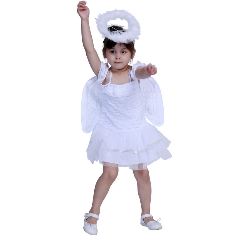 costum de înger cu val pentru copii, performanță de Halloween, set_voghion.com
