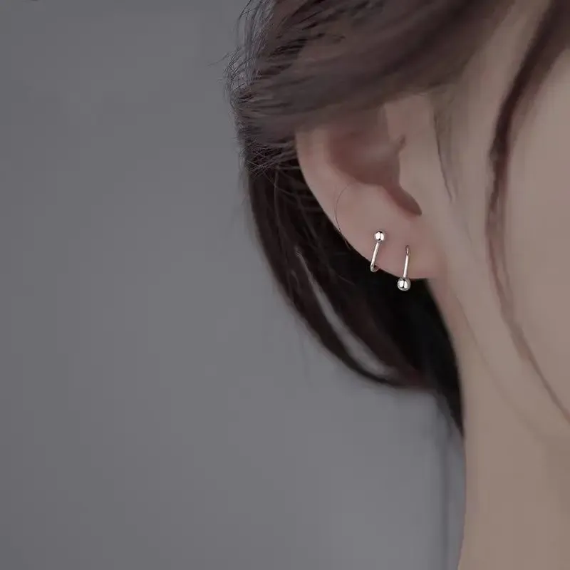 Orecchini da donna in acciaio inossidabile a forma di garofano, 2 pezzi_voghion.com