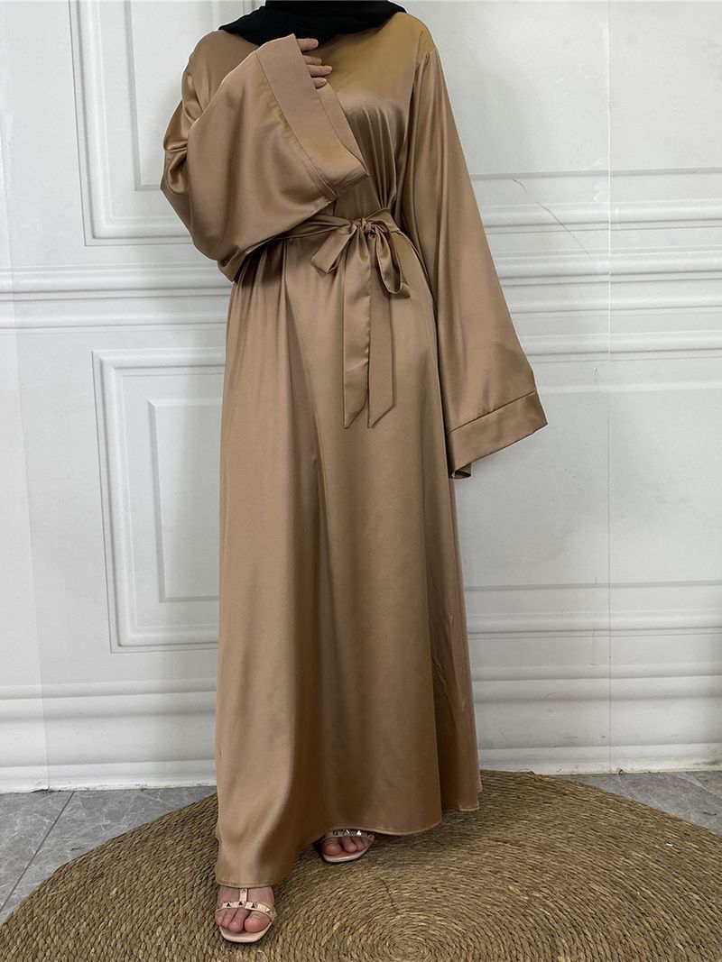 Yeni Müslüman Türk Abayas Jalabiyat Kadın Ramazan Kıyafetleri Fas Kaftan Parti Uzun Elbise Arap Kaftan Saten Kadın Elbisesi_voghion.com