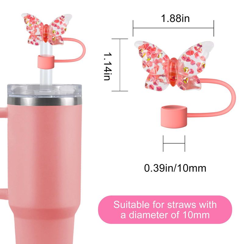 Taass gëeegent fir 10MM Accessoiren Päiperleks-Polkapunkt-Stréihülle Silikon-Stréikapp Stréihülle Päiperleks-Stréi_voghion.com